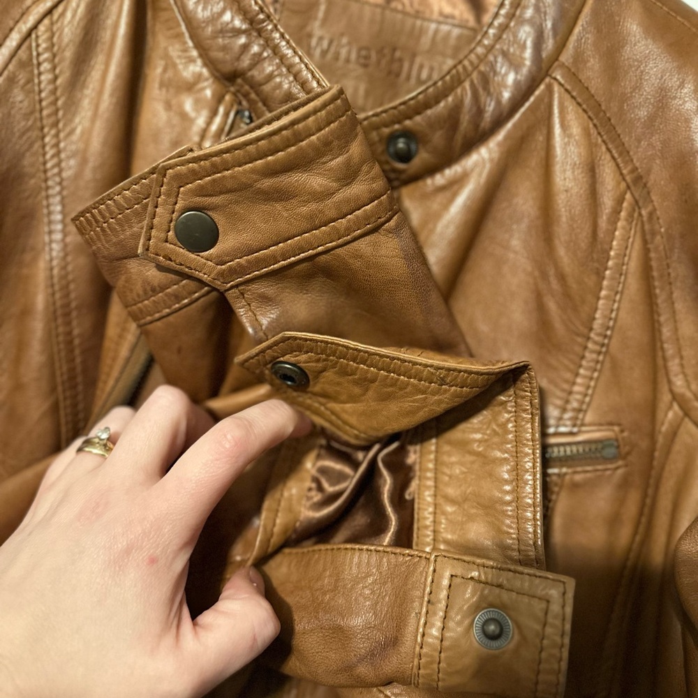 Brown Leather Jacket - Picture 4 of 7